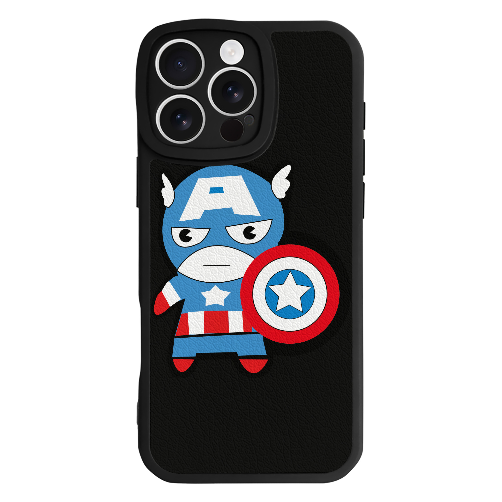 （画像用） アベンジャーズ The Avengers 【iPhone 16シリーズ対応】シリコンスマホケース（レザー調） 材質：シリコン